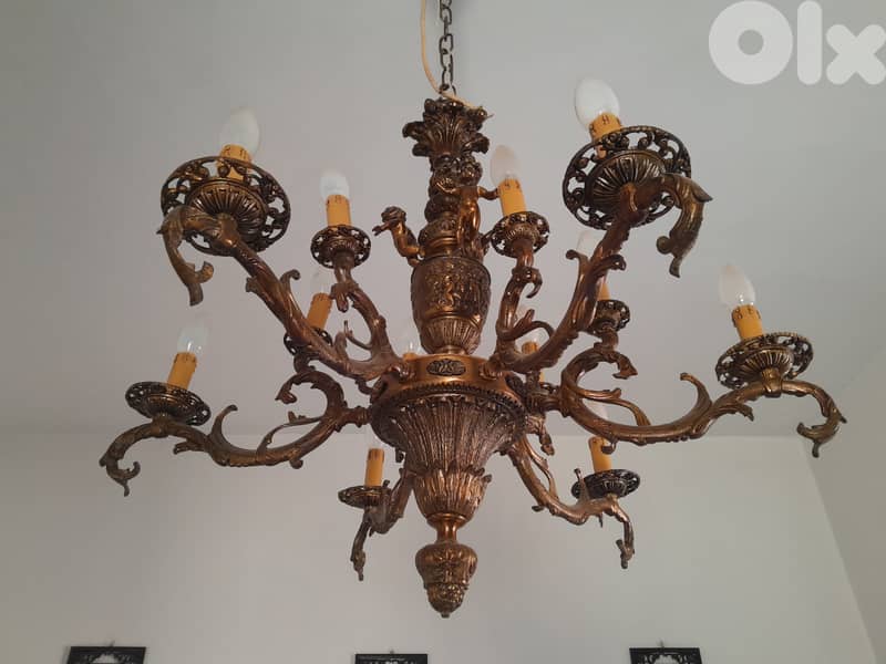 ثريا قديمة نحاس 0