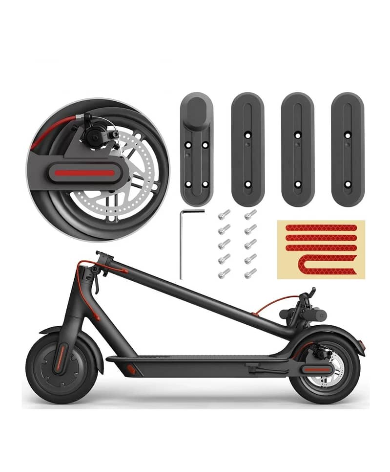 Electric Scooter Wheel Cover Protect Shell Sticker For M365 Front Rear 0