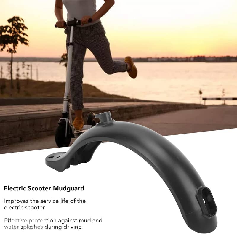 Electric Scooter Rear Mudguard Black Fenders Bracket Scooter Parts 5