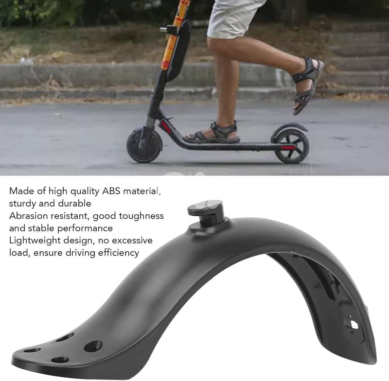 Electric Scooter Rear Mudguard Black Fenders Bracket Scooter Parts 6