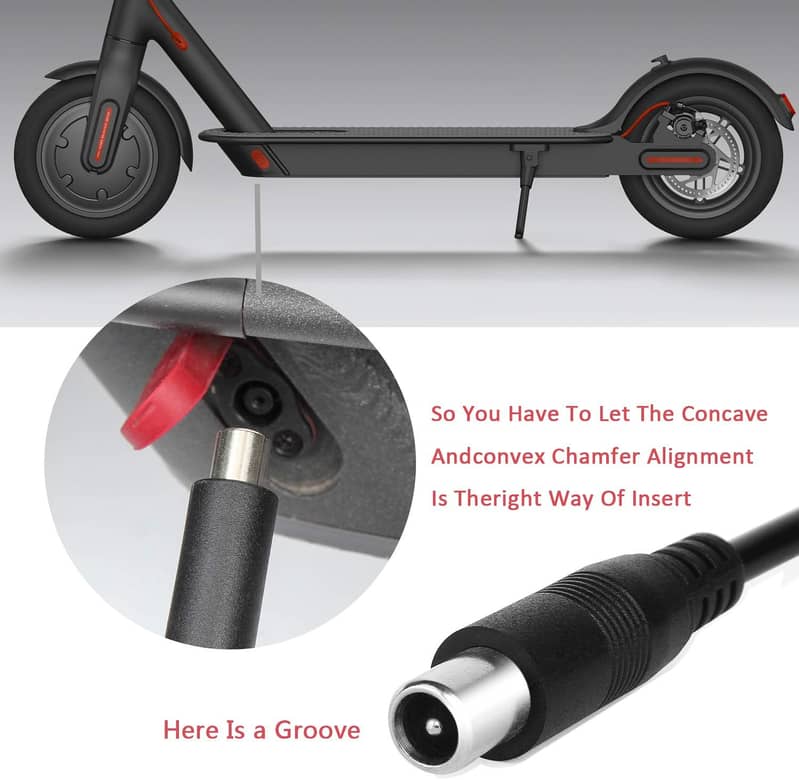 Electric Scooter Power Adapter 42V-2A Compatible with M365 Spare Parts 4