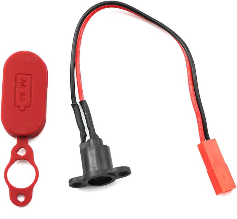 Electric Scooter Charging Hole Waterproof Cover with Charging Cable Po 1
