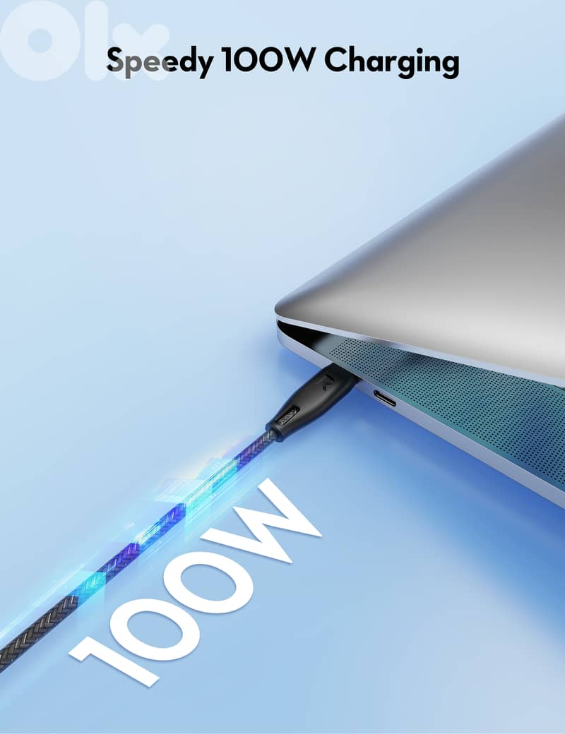 RAVPower USB C to USB C | 1.5M | 100W | Braided 2