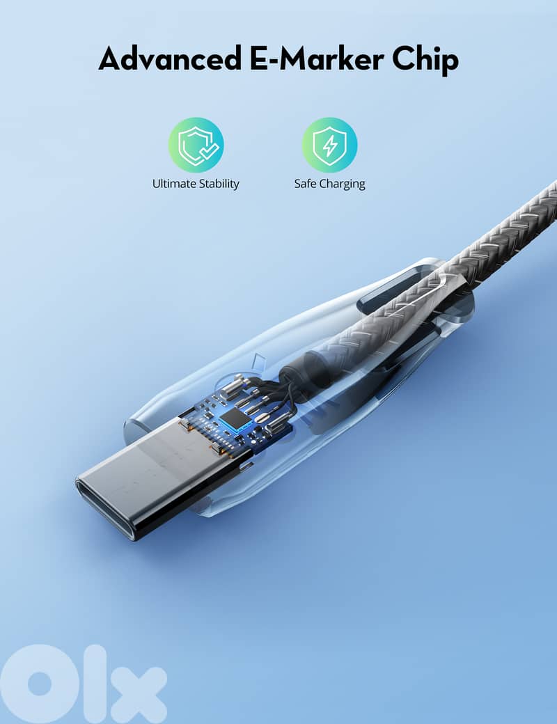 RAVPower USB C to USB C | 1.5M | 100W | Braided 4