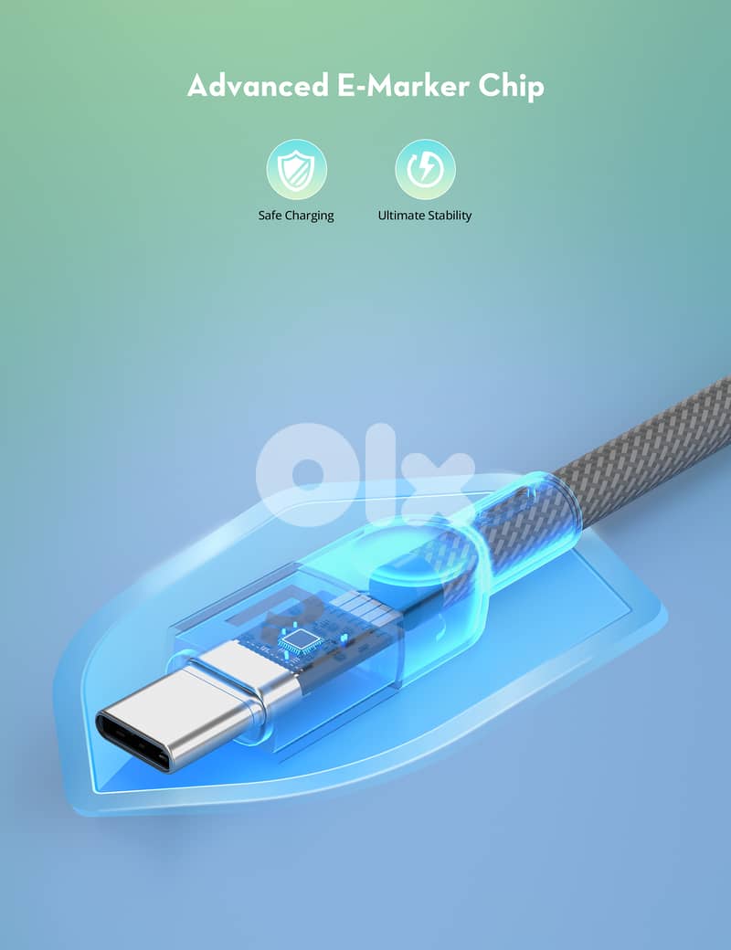 RAVPower USB C to USB C | 1.2M | 100W | Magnetic Winding | Braided 2
