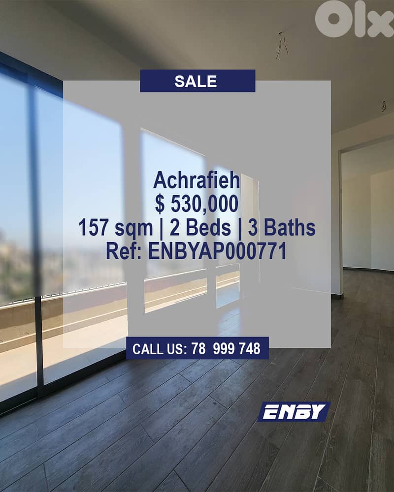 Apartment Sale in Achrafieh | Prime Location | City View | High Floor 0
