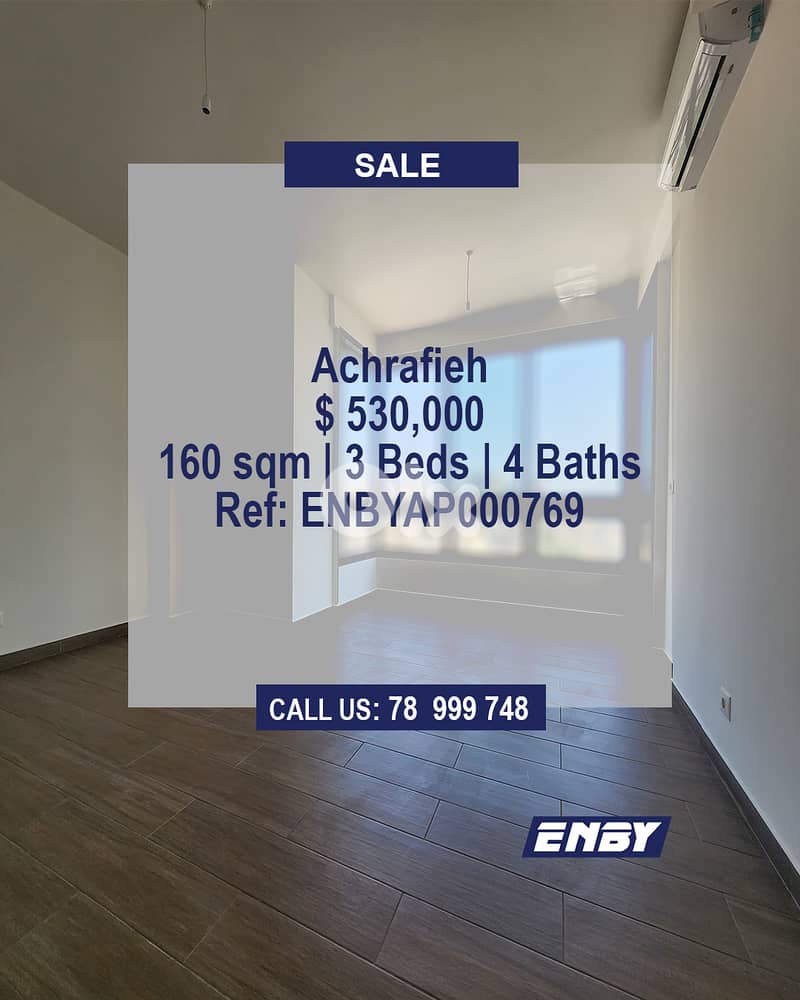 Apartment Sale in Achrafieh | Prime Location | City View | High Floor 0