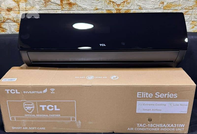 Inverter AC TCL 18000BTU Black مكيف تي سي أل أنفرتر لون أسود 0