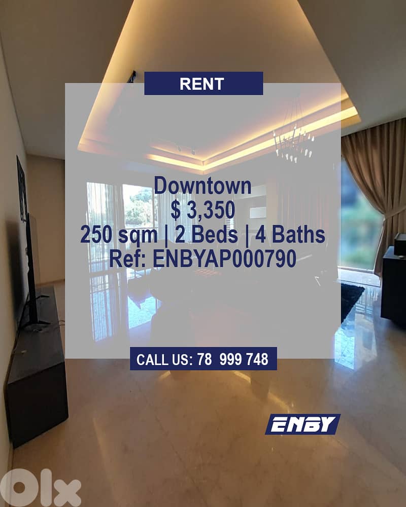 Apartment for rent in Downtown | Secured Community | High End 0