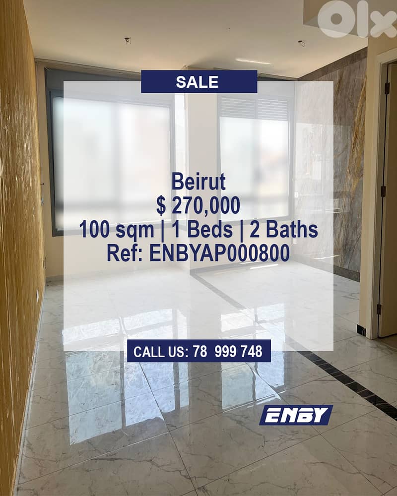 Apartment for sale in Verdun | Calm Area | Brand New Building | ROI 0