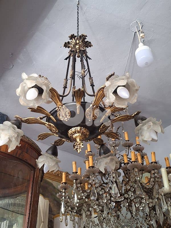 french bronze chandelier 1