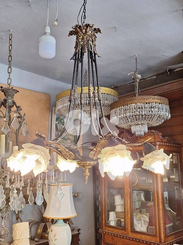 french bronze chandelier 2