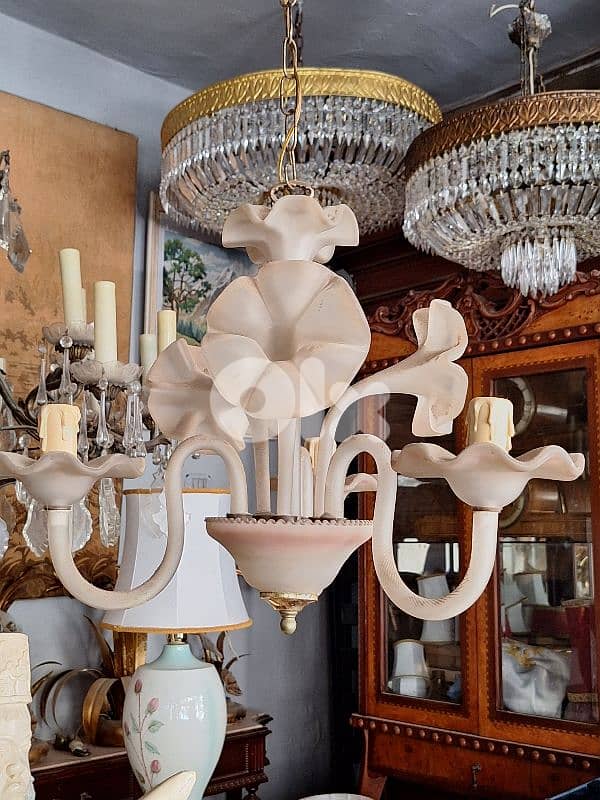 murano flower shaped small chandelier 3
