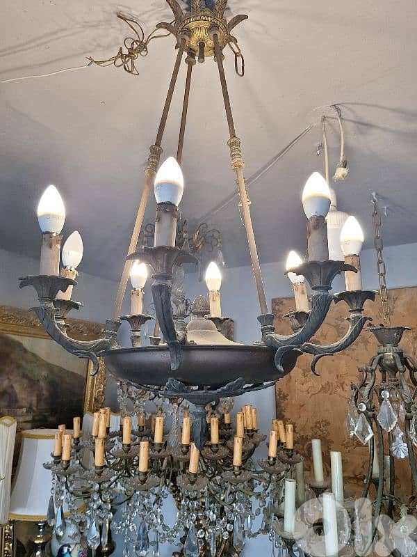 bronze empire chandelier 0