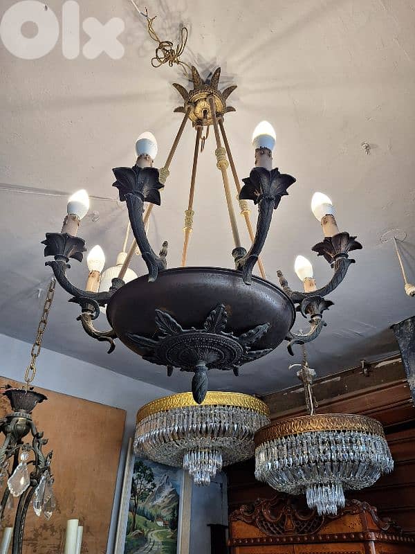 bronze empire chandelier 1