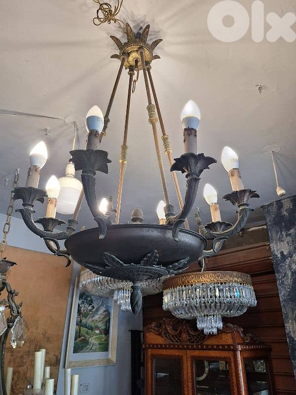 bronze empire chandelier 2