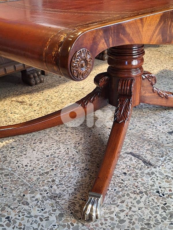 english genuine leather top table 4