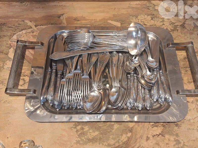 complete russian cutlery set 85 pieces 0