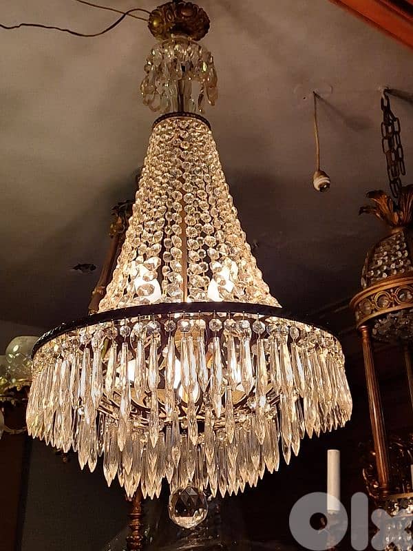 czech crystal chandelier 0