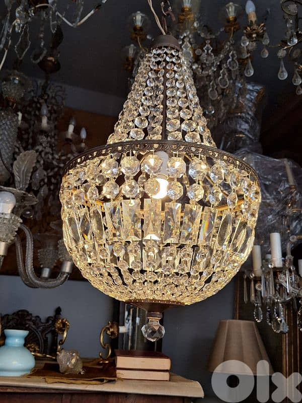 czech original crystal chandelier 1