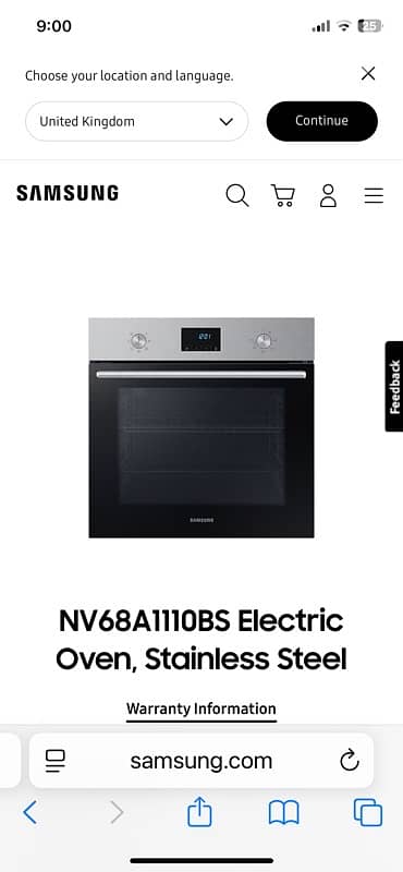 samsung Electric Oven 68 L 1