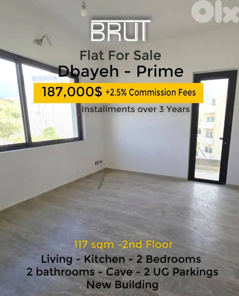 apartments for sale in Dbayeh- 3 years installments -NEW 0