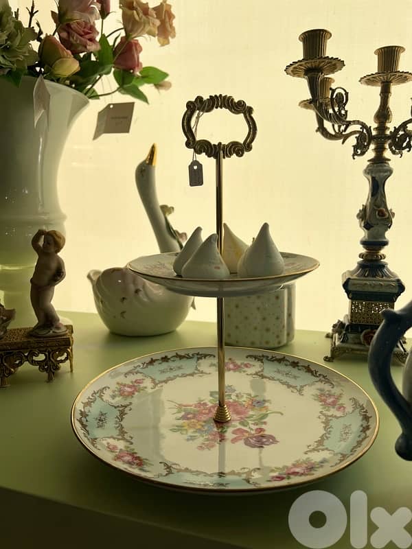 limoges two level dessert 1