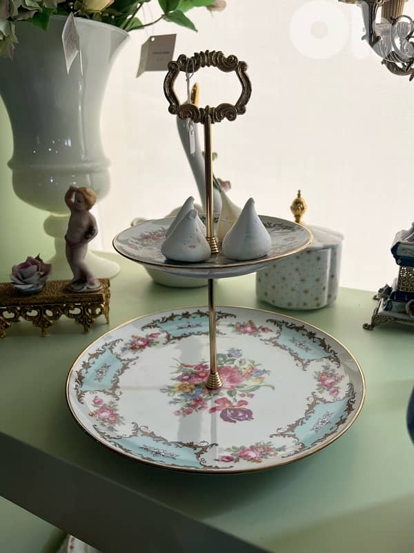 limoges two level dessert 3