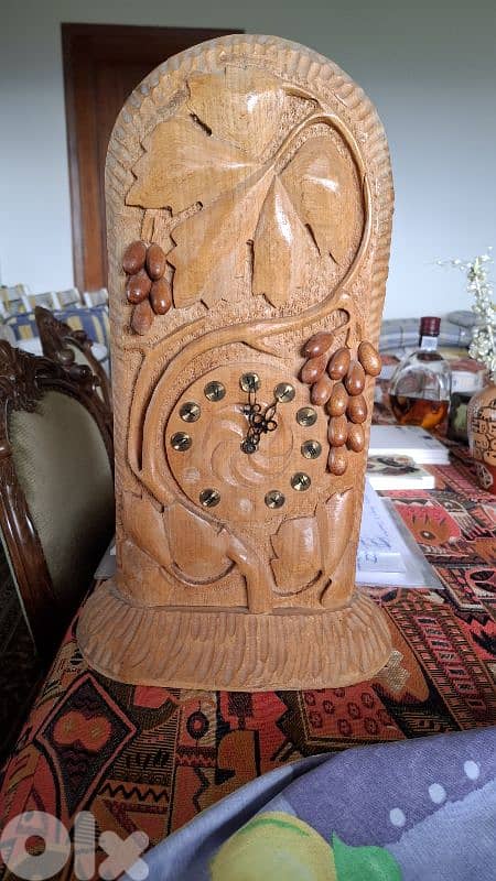 Armenian Wooden Clock 0
