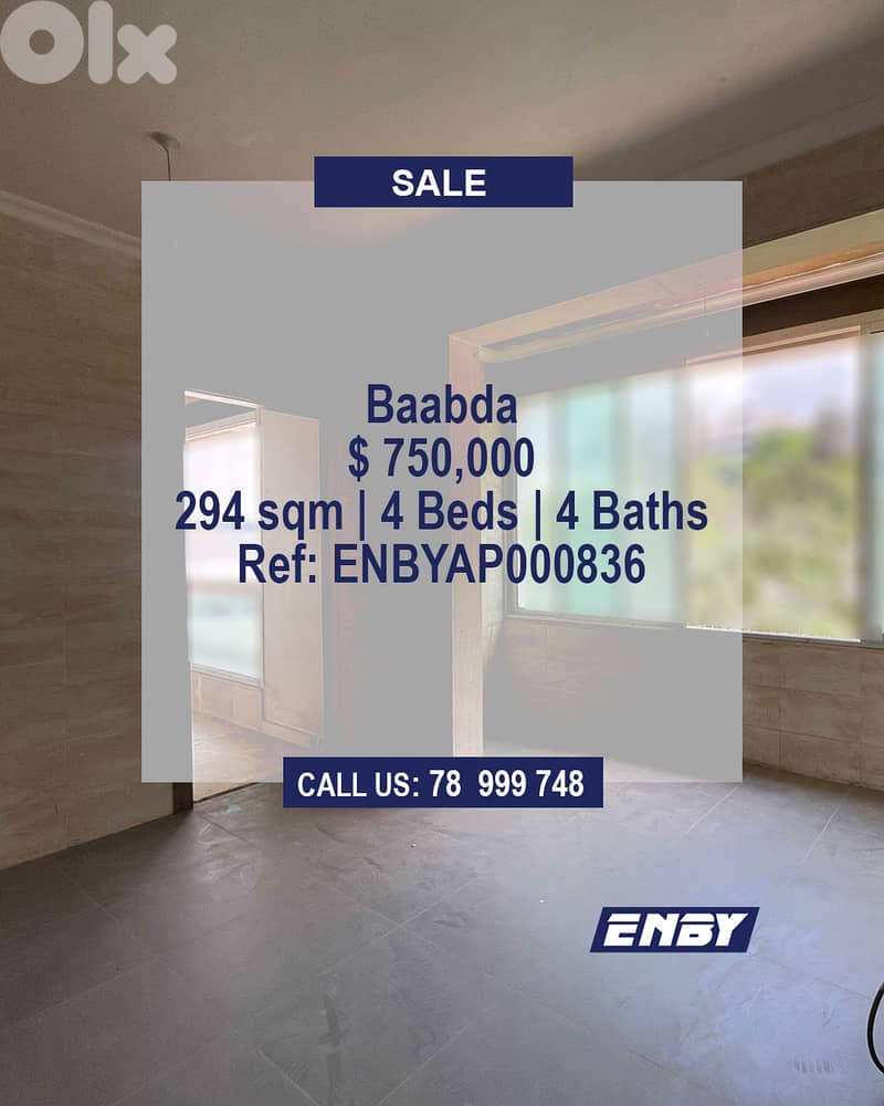 Apartment for sale in Baabda | Spacious Apartment | Prime Location 0