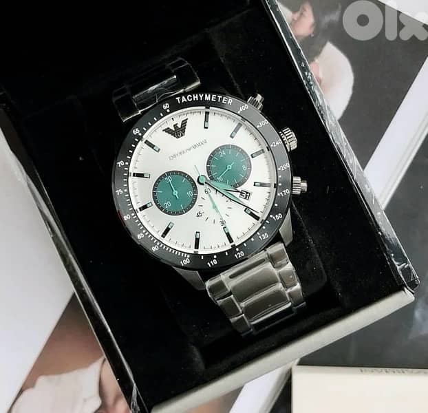 Brand New Black and white Emporio Armani watch for men 1