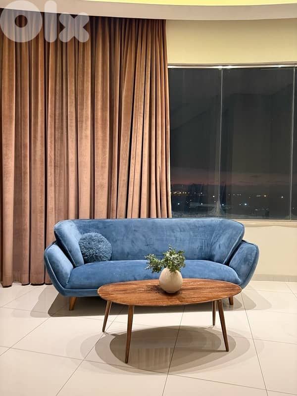 Modern Blue Sofa 0