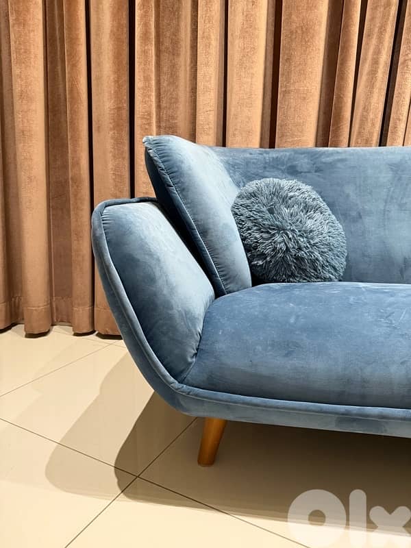 Modern Blue Sofa 1