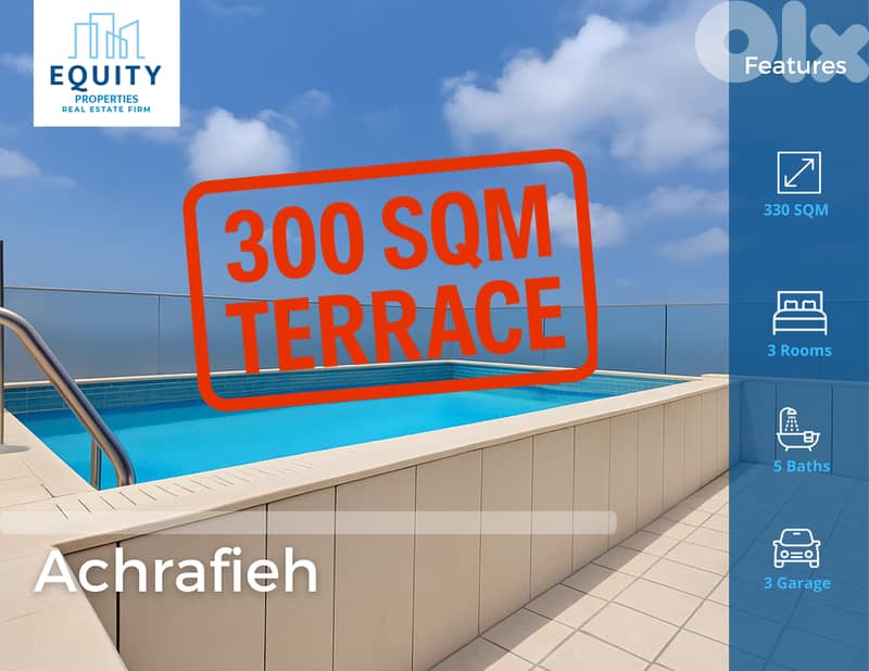 330 SQM Apartment With 300 Terrace For Sale In Achrafieh #JZ190024 0