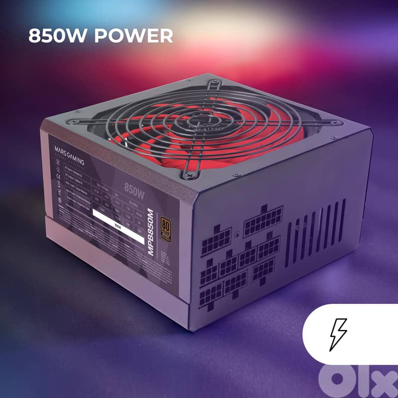 Mars Gaming MPB850M 850W Full Modular Power Supply | 6 Years Warranty 0