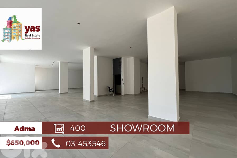 Adma 400m2 | Showroom | Accessible | Brand New | Prime Location| EH/YV 0