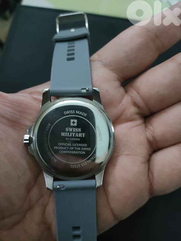 Swiss military by chrono. Day & date. 3