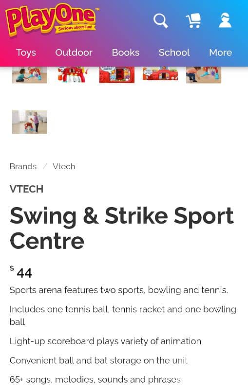 Brand New Vtech Bowling/Tennis 2 in 1 4