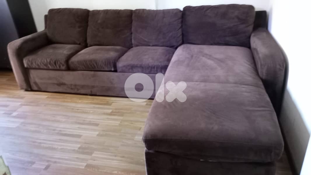 living room , Sofa with storage and big bed. 0