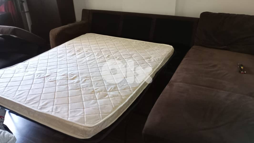living room , Sofa with storage and big bed. 1