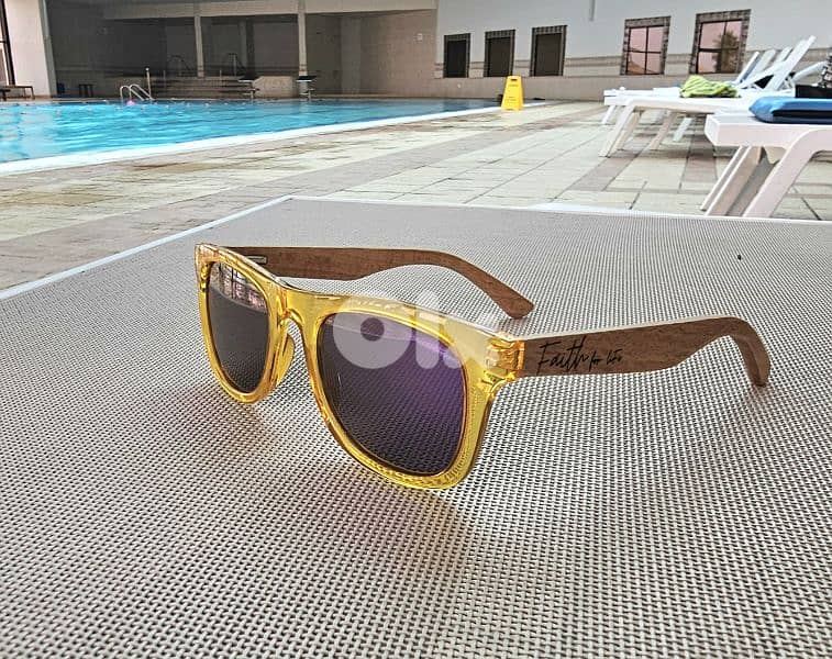 FAITH BRAND  Polarized anti UV rays, wooden Sunglasses for kids 1