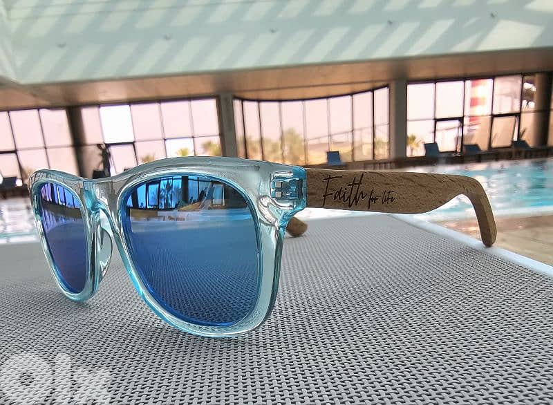 FAITH BRAND  Polarized anti UV rays, wooden Sunglasses for kids 3