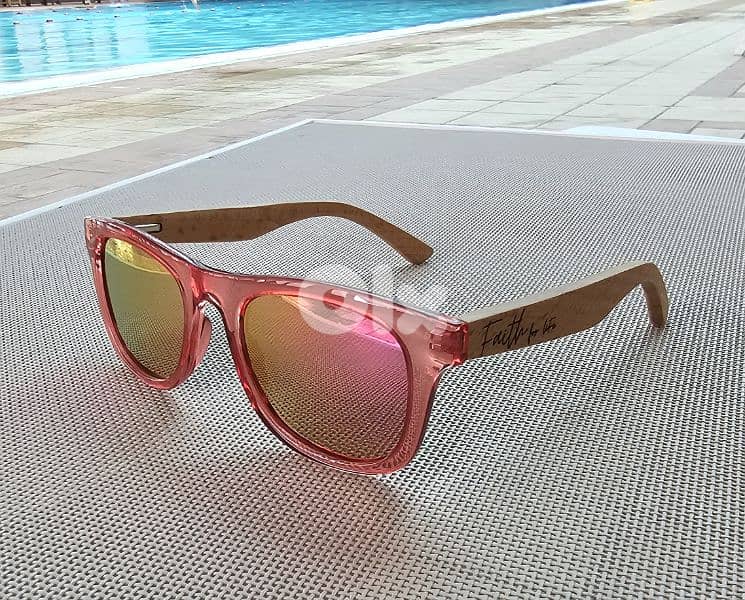 FAITH BRAND  Polarized anti UV rays, wooden Sunglasses for kids 5