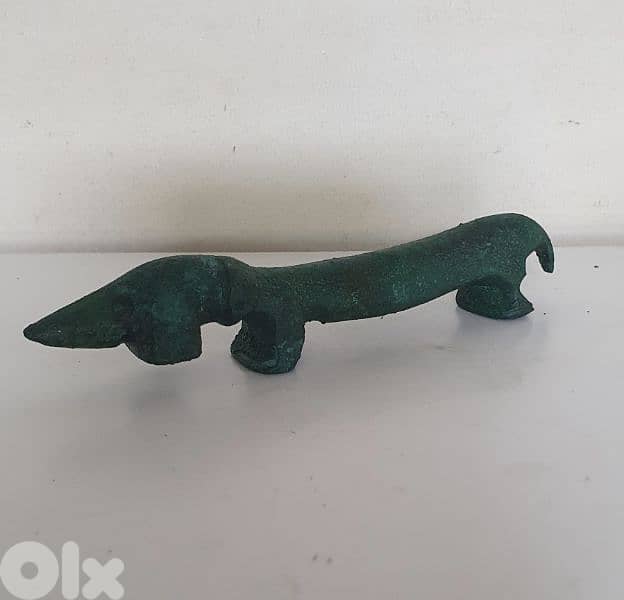 vintage dog bronze hand made 0