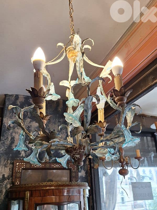 french leaf shaped chandelier 3