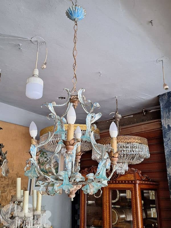 french leaf shaped chandelier 4