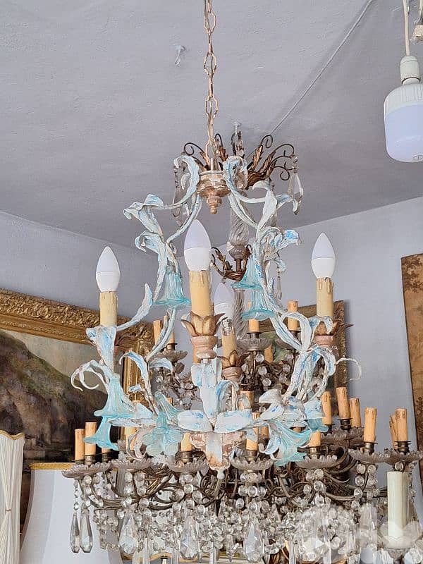 french leaf shaped chandelier 5