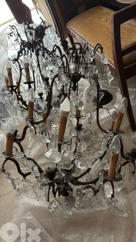 2 Crystal Chandeliers 1