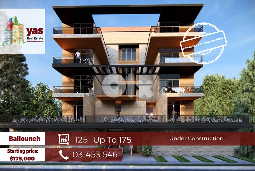 Ballouneh 125m2 Under Construction | Payment Facilities | EL | 0