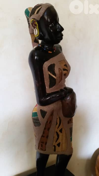 african statue hand design  abanos wood